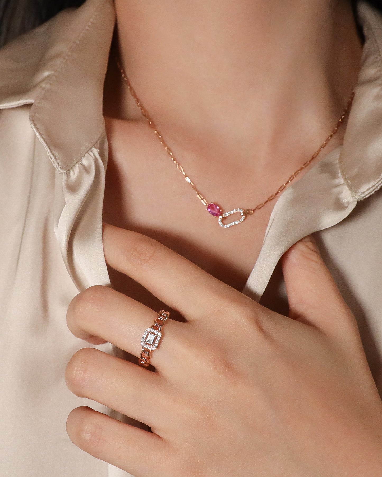 Era Cuban Chain Diamond Ring
