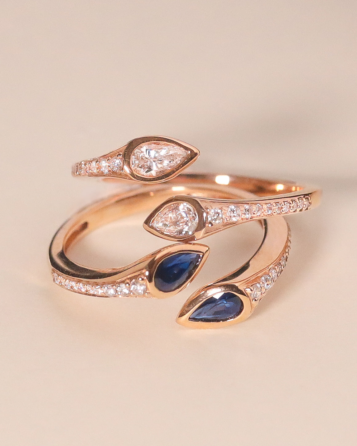 Iva Pear Diamond Ring