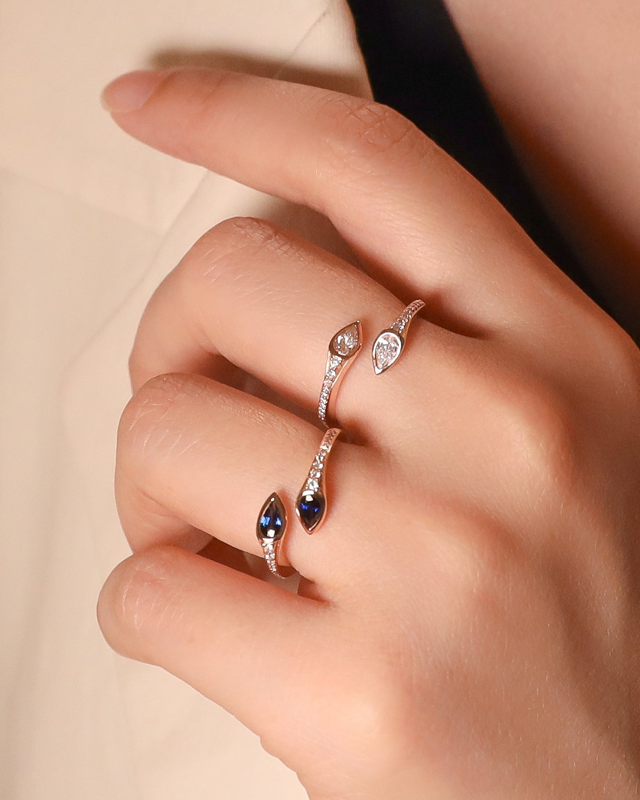 Iva Pear Diamond Ring