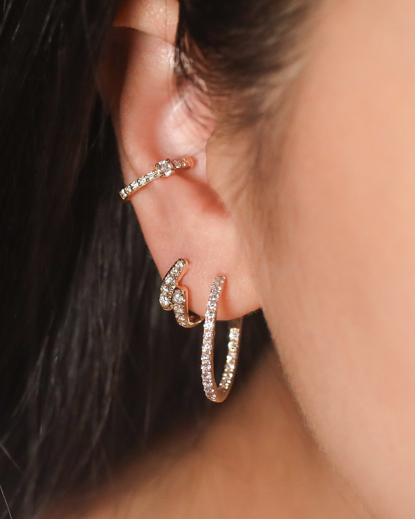 Olive Diamond Earring