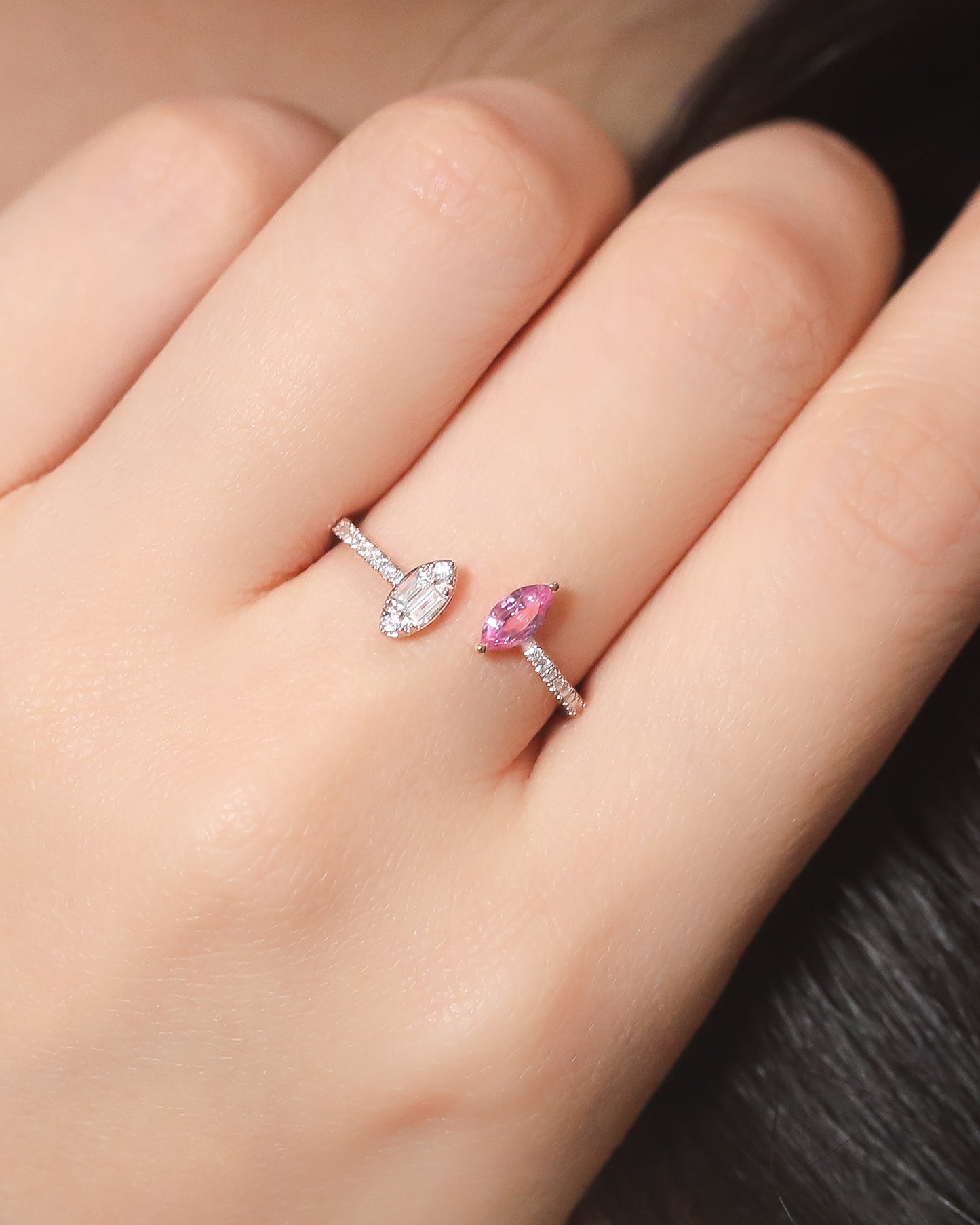 Liz Marquise Sapphire Diamond Ring