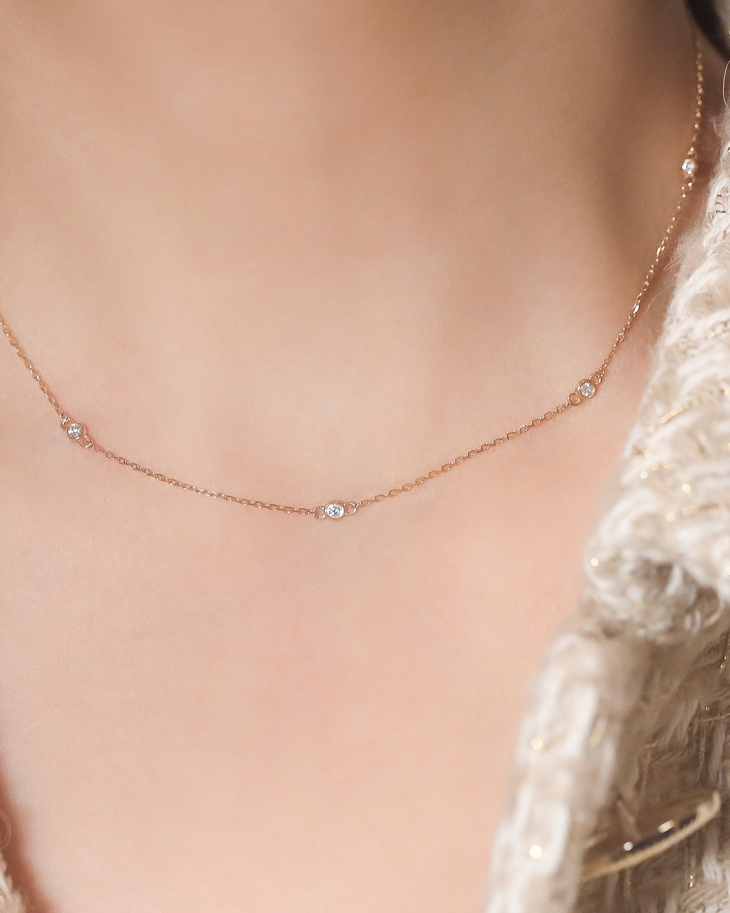 Les Overlay Diamond Necklace