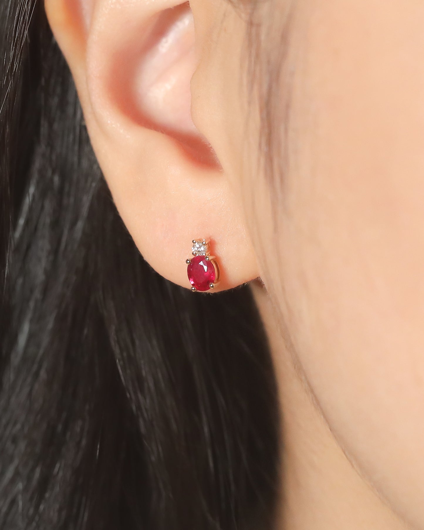 Sie Solitaire Precious Earring