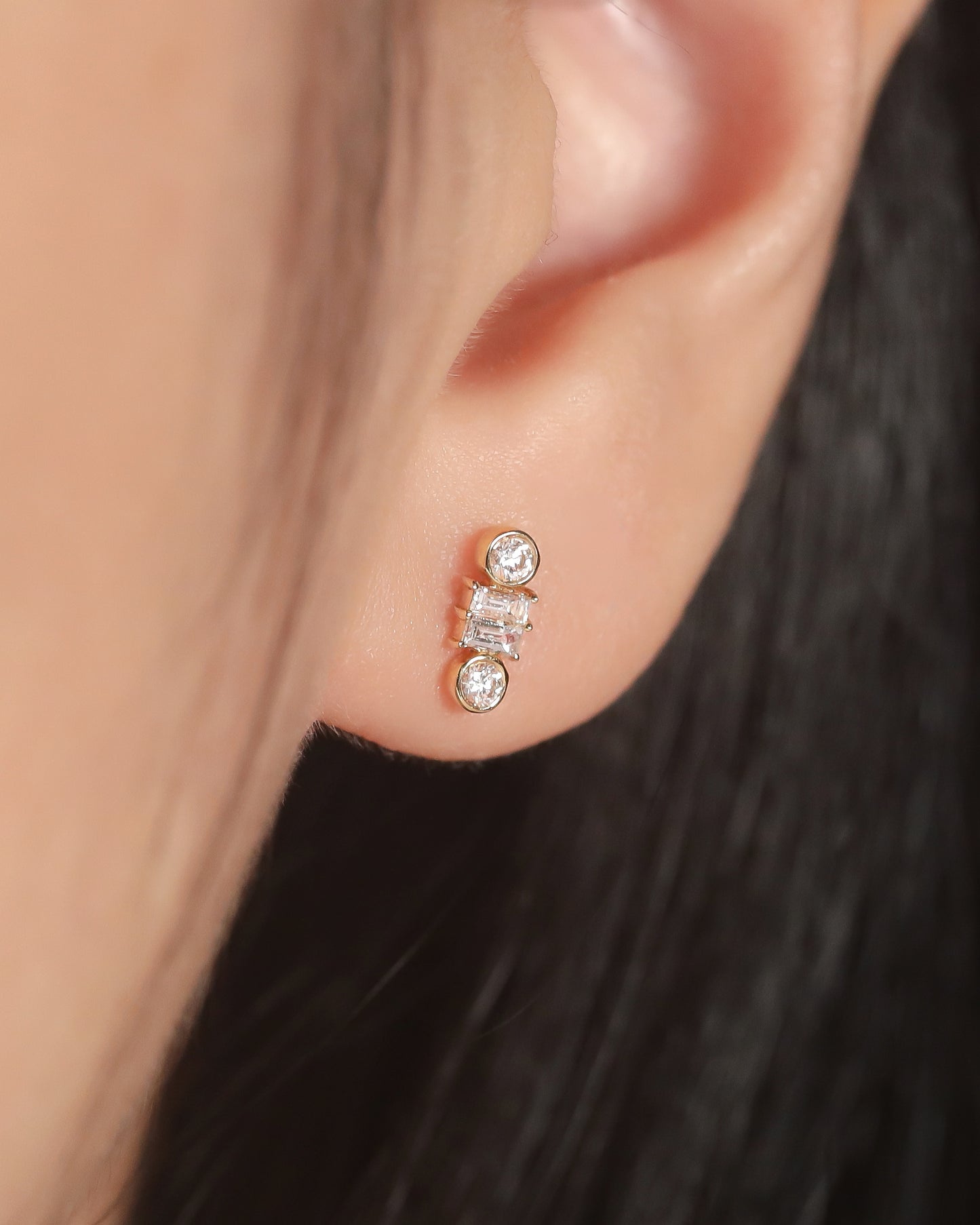 【Effortless Chic】Riley Diamod Piercing