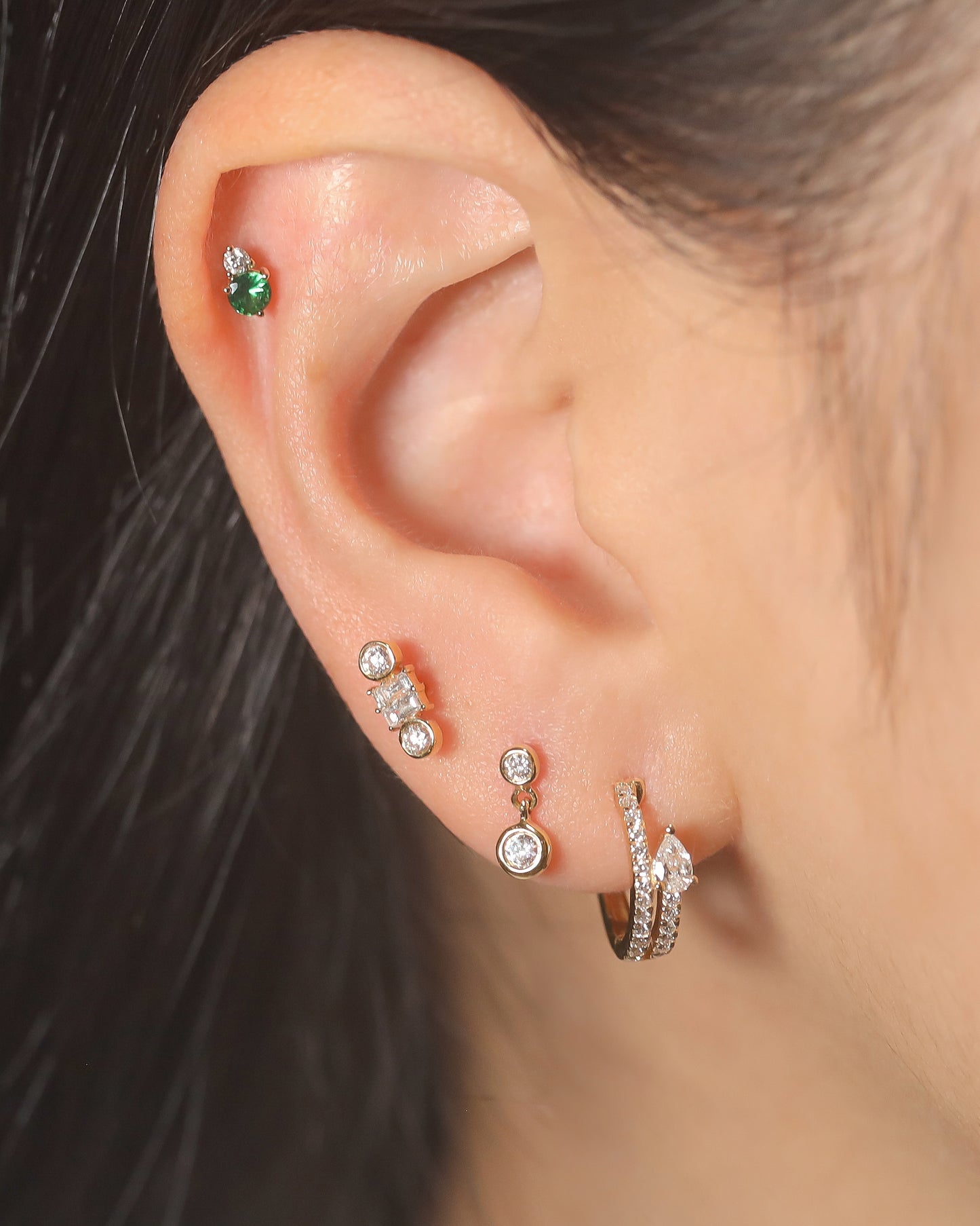 【Effortless Chic】Riley Diamod Piercing
