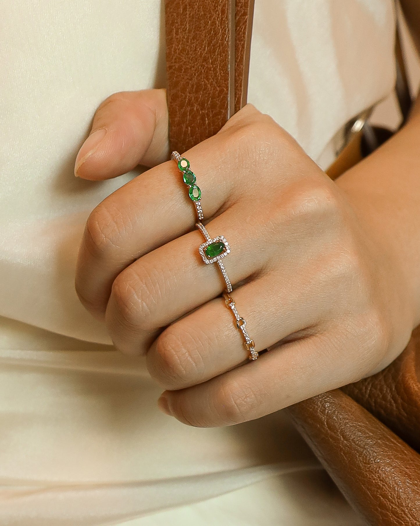 Day Oval Gems Ring