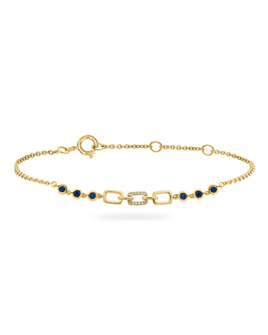 Therese Sapphire Diamond Bracelet