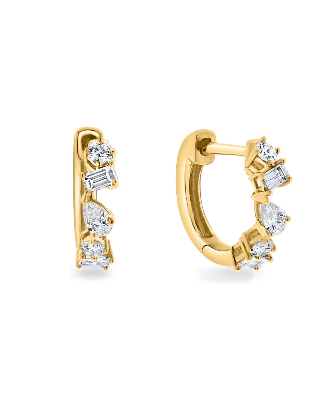Miley Diamond Huggie Earring