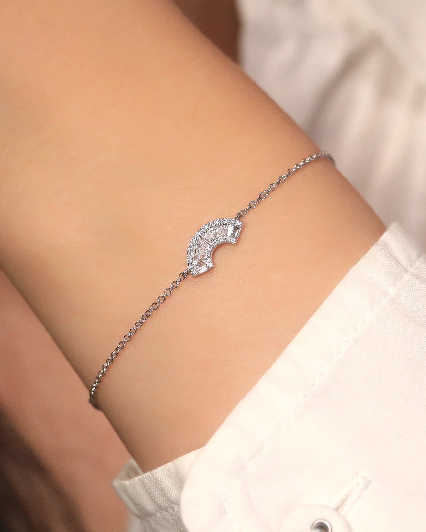 Jin Baguette Diamond Bracelet