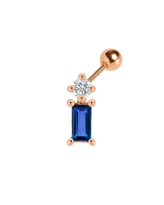 【Effortless Chic】Quinn Blue Sapphire Piercing