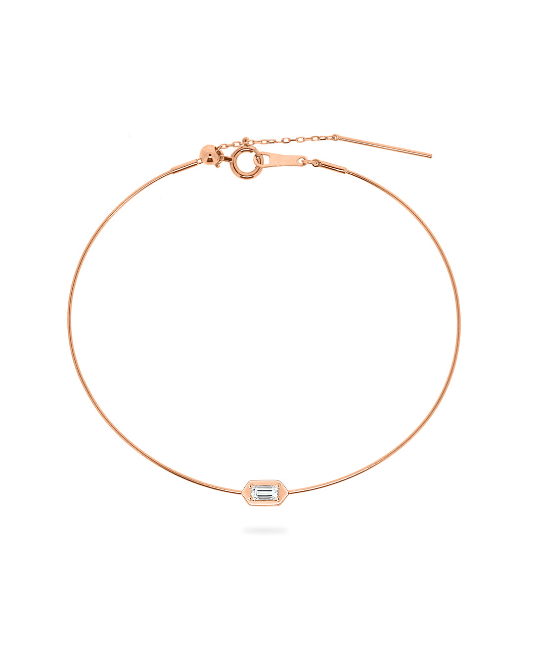 【Effortless Chic】Baguette Diamond Bracelet