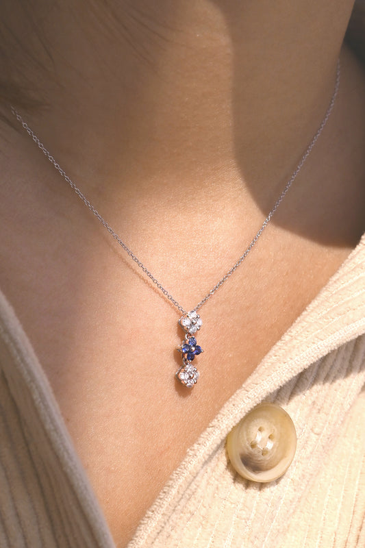 Xmas Special|18K Clarie Sapphire Necklace