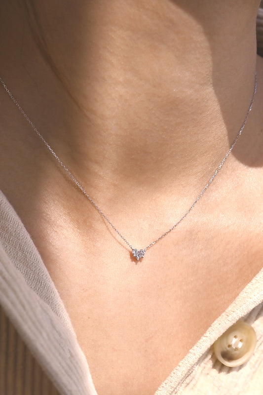 Xmas Special|18K Dia Heart Necklace