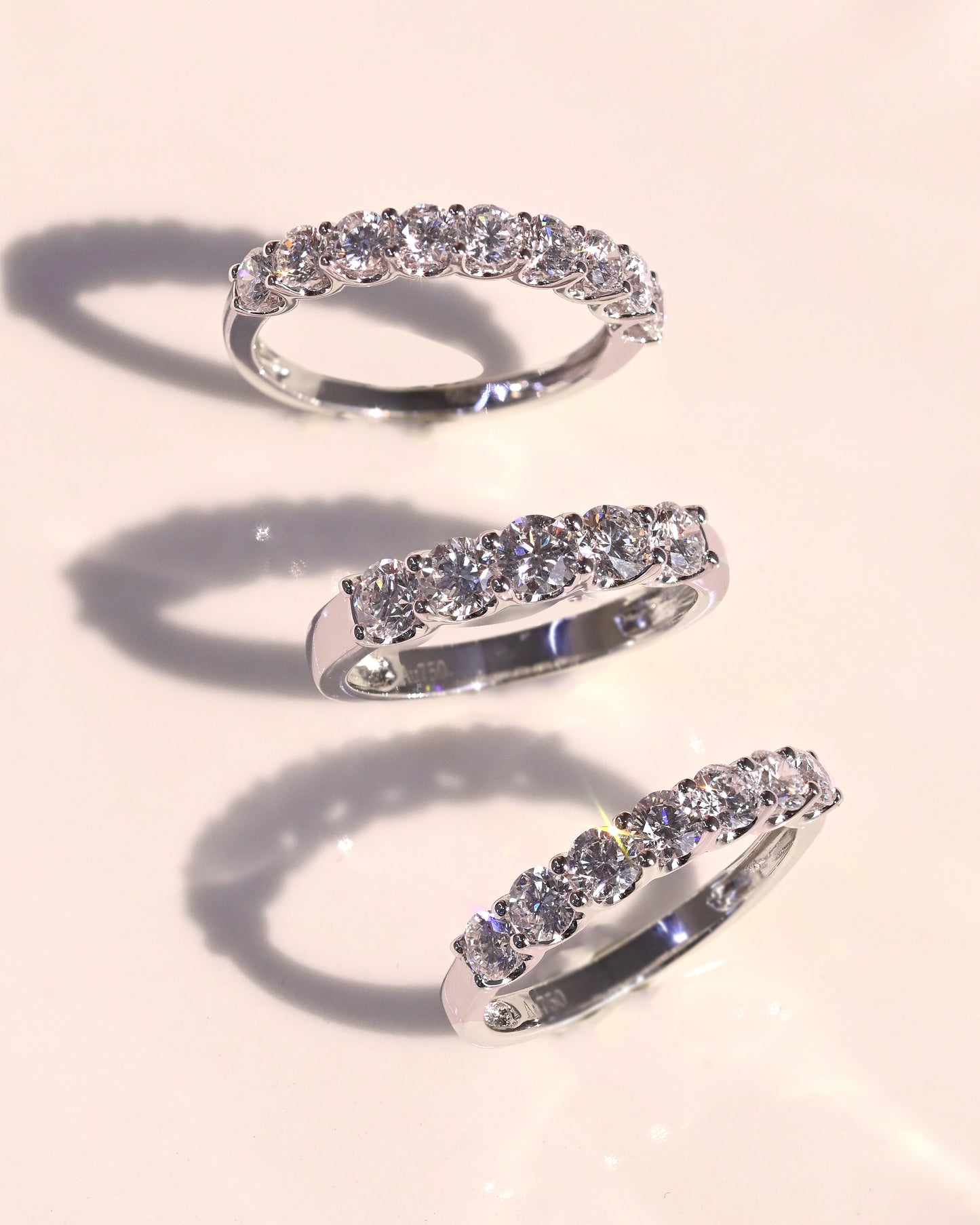 Kin Half Eternity Diamond Ring