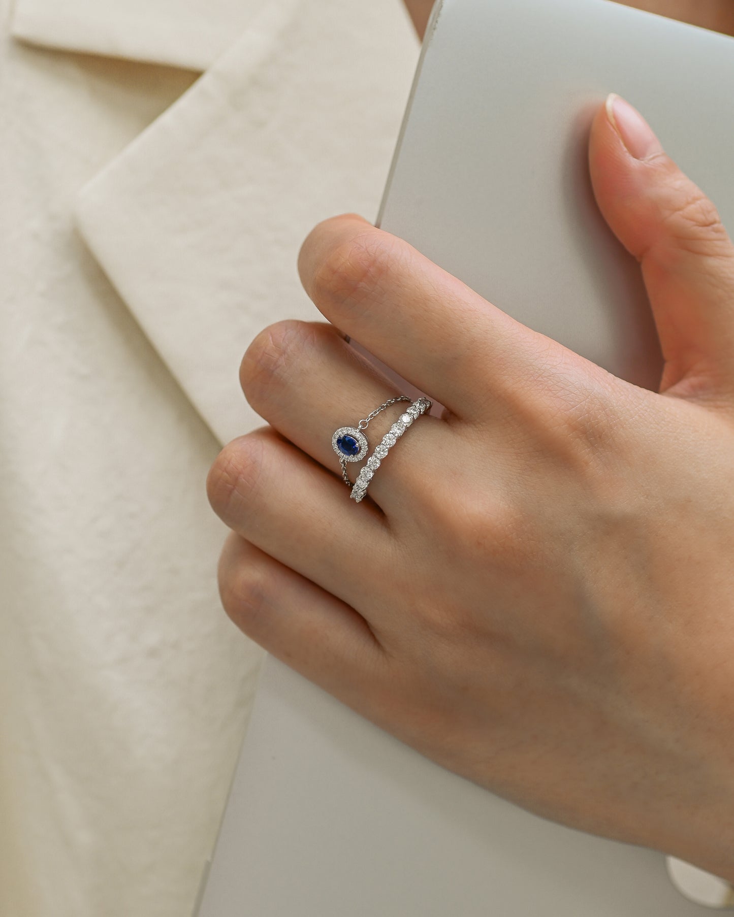 Amy Precious Chain Ring