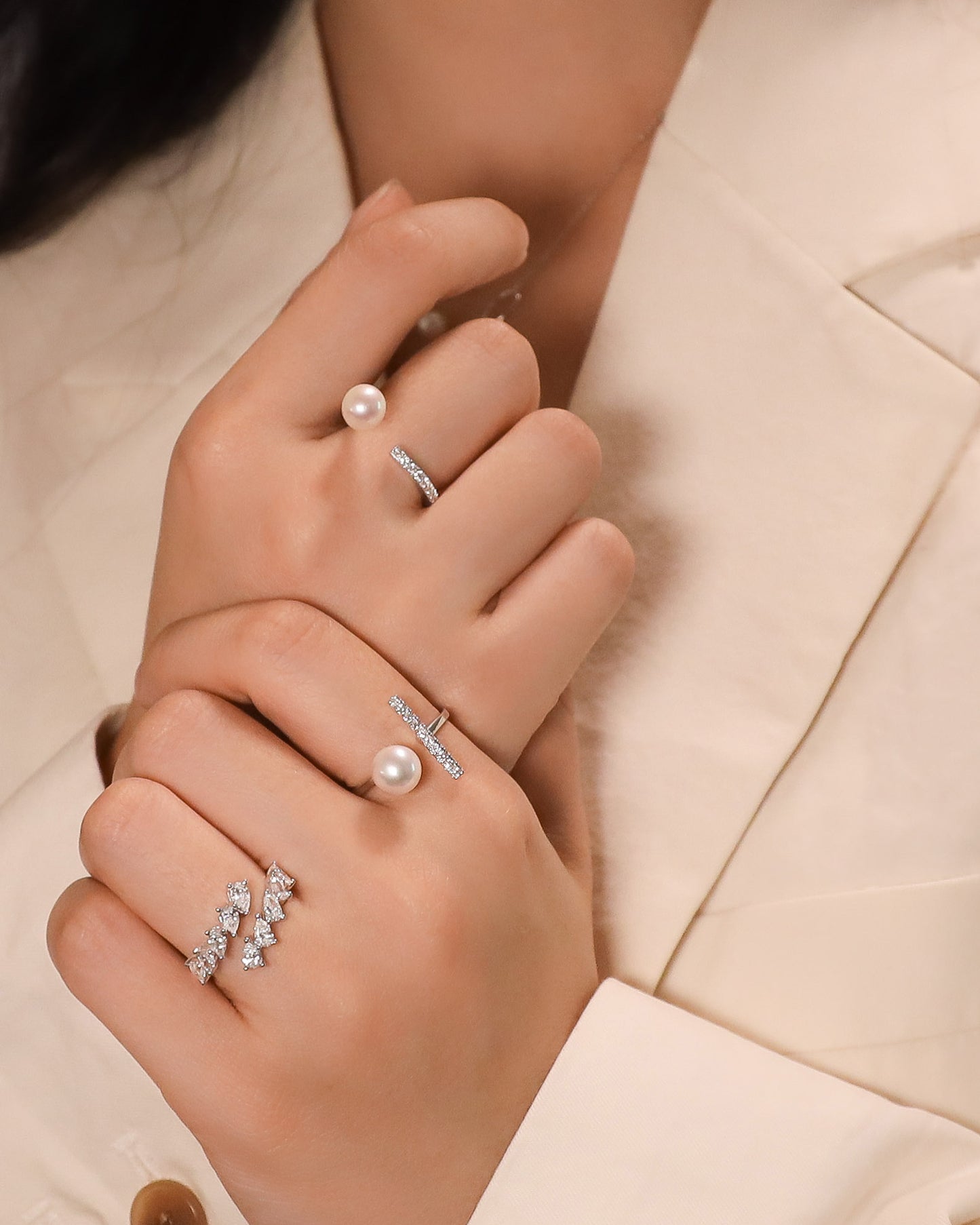 Amber Diamond Ring