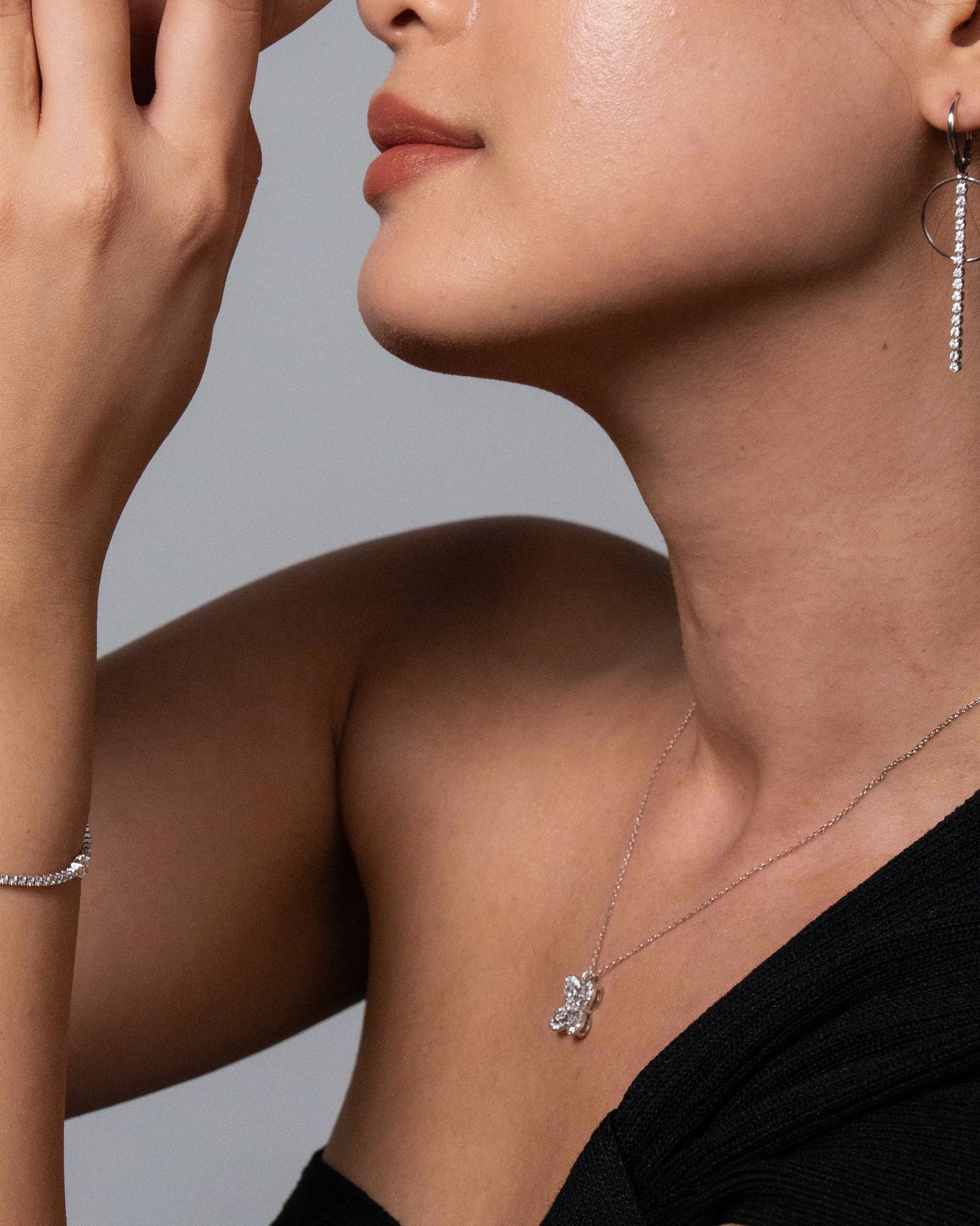 Audrey Dia & Ov & Pr Necklace