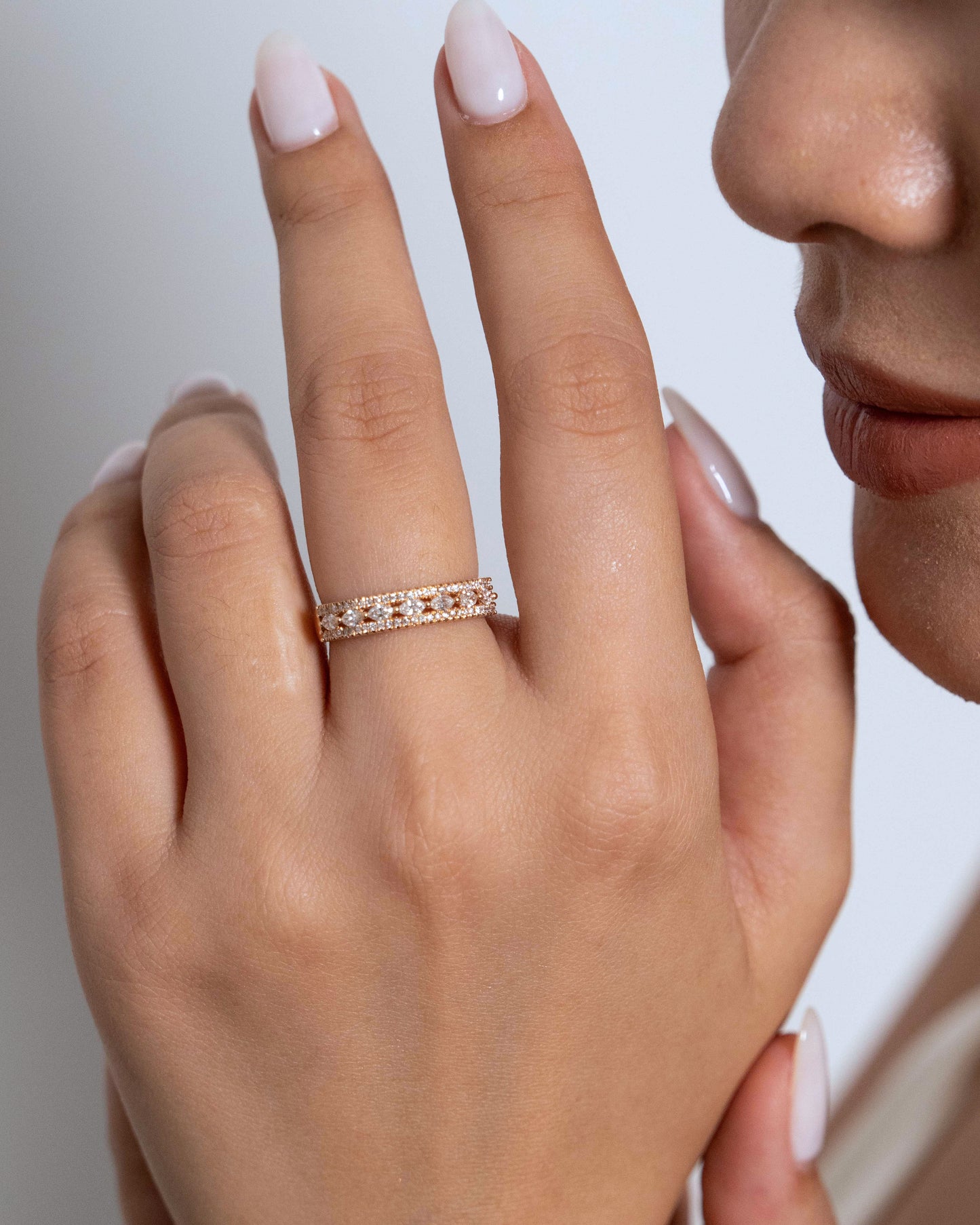 Hanna Diamond Lace Ring