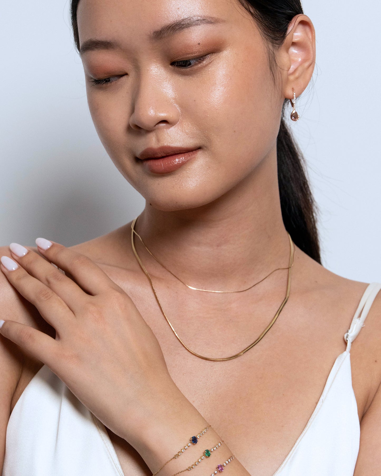 Angela Semi Precious Earrings