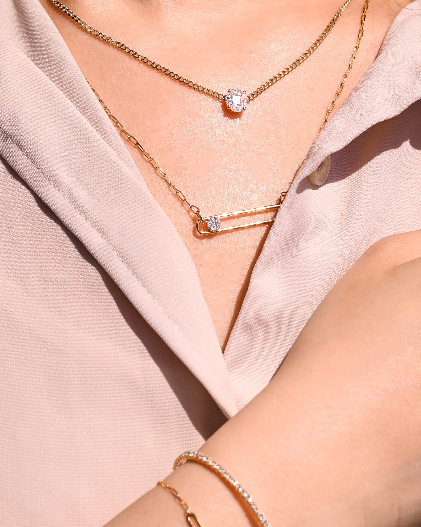 Wes Moving Diamond Necklace