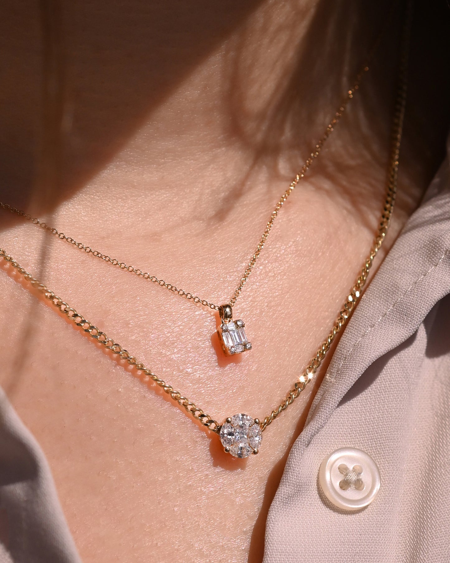 Nia Cuban Chain Diamond Necklace