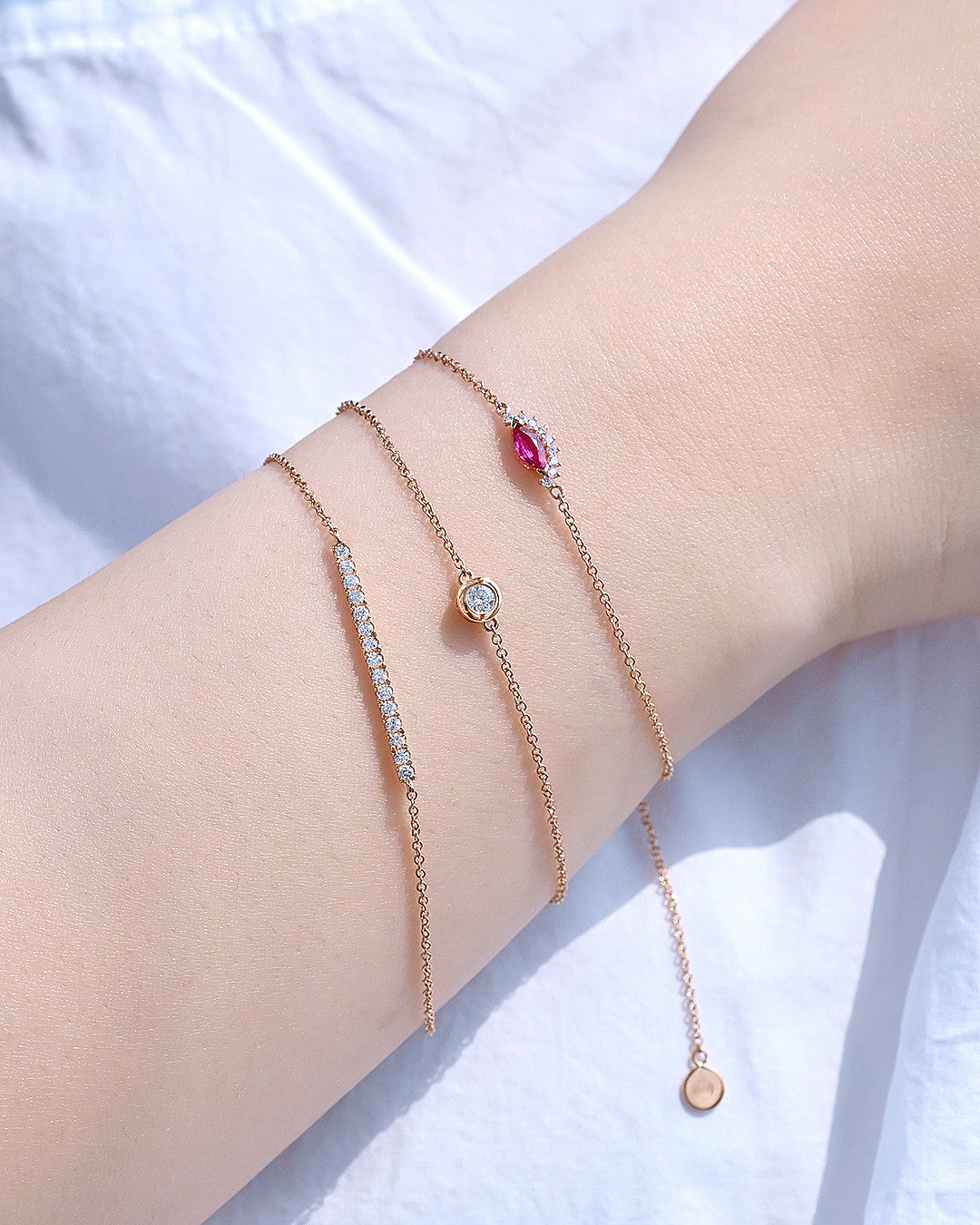Osa Bezel Diamond Bracelet