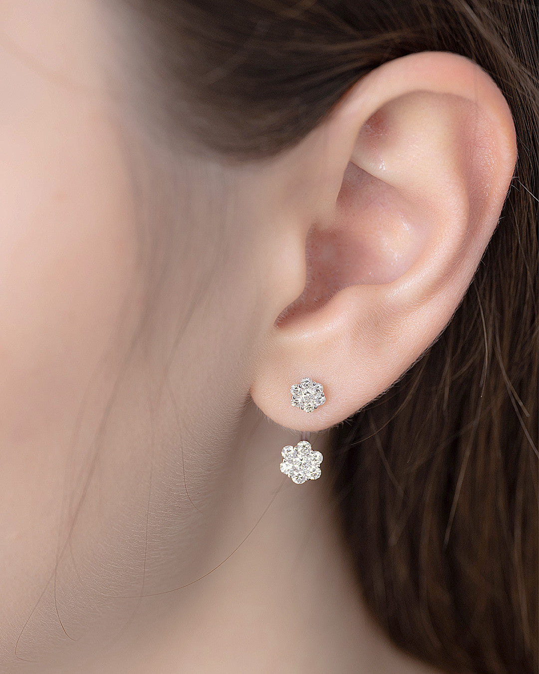 Paz Classic Diamond Jacket Earring