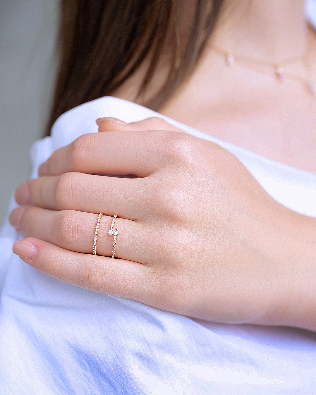 Ria Twin Diamond Ring