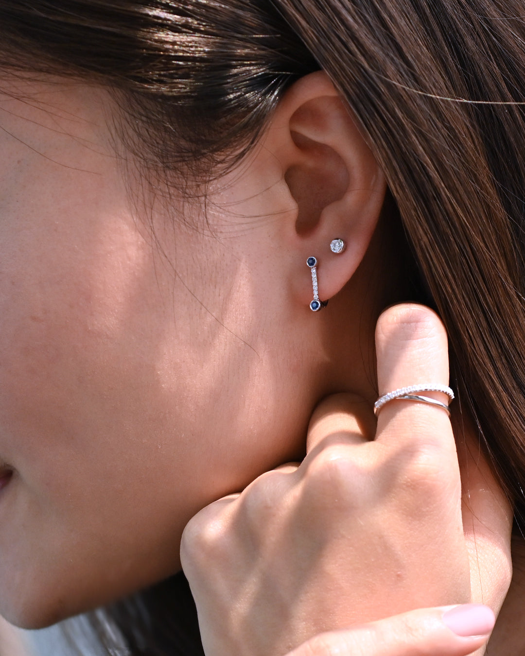 Osa Bezel Diamond Earring