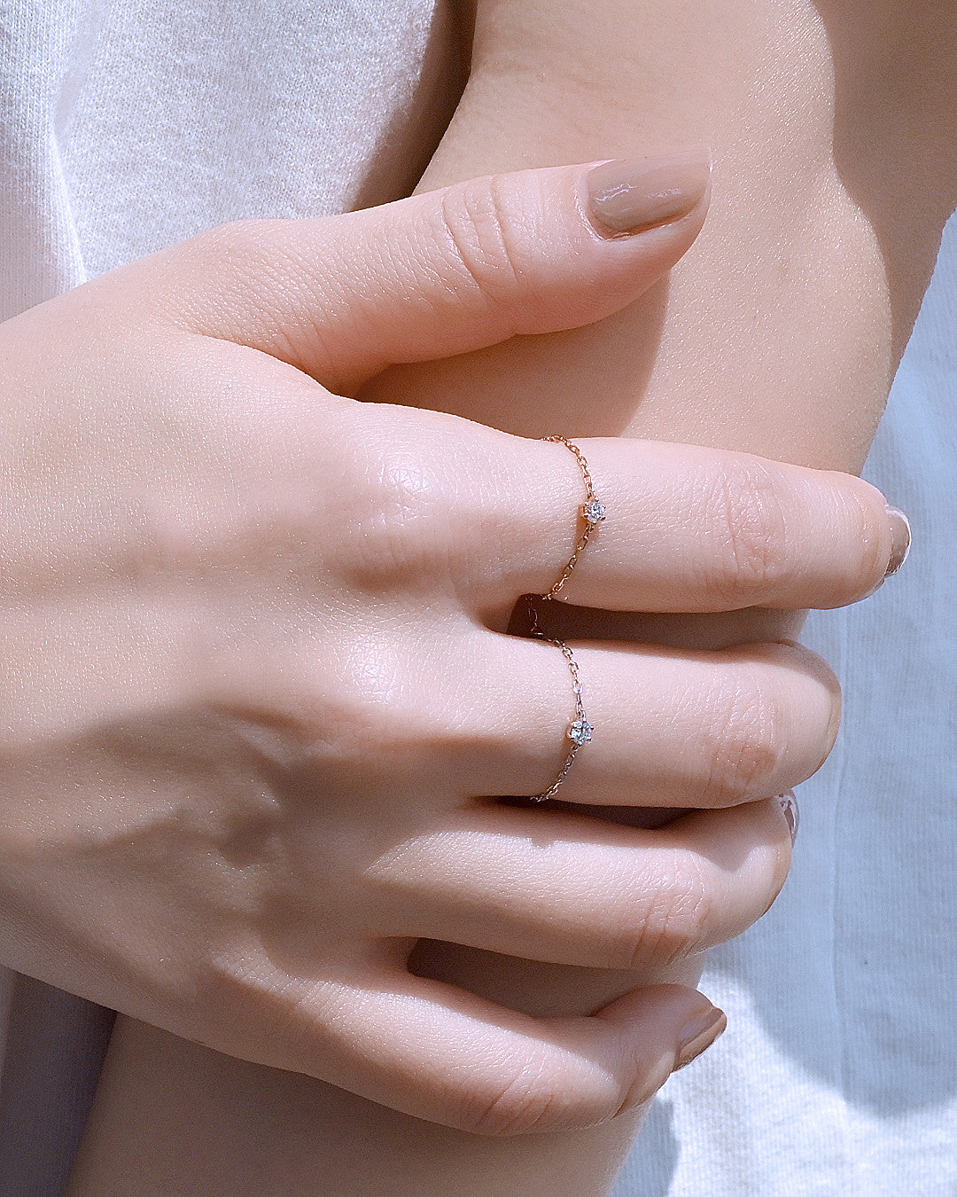 Fae Touchpoints Diamond Chain Ring