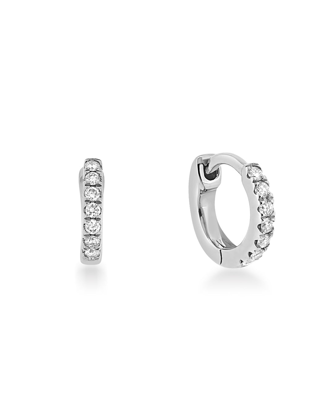 Jan Diamond Huggie Earring