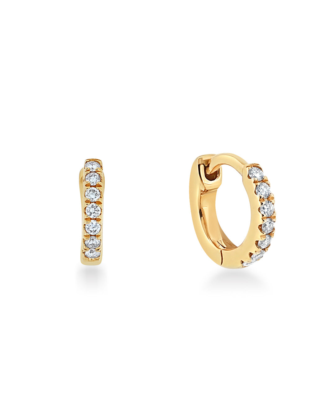 Jan Diamond Huggie Earring
