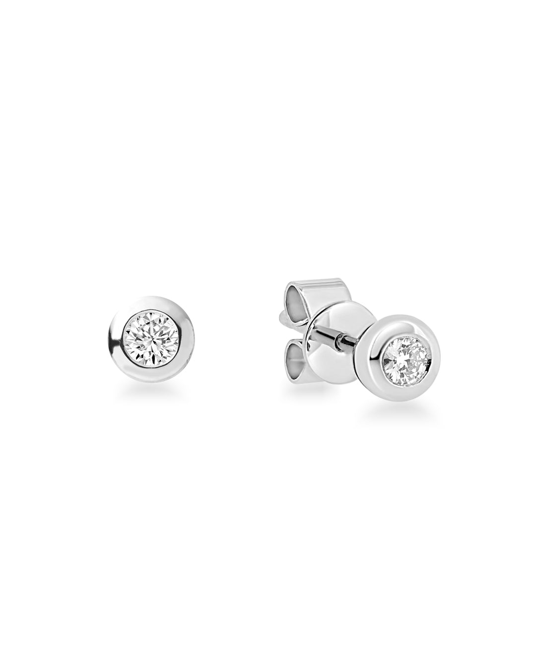 Osa Bezel Diamond Earring
