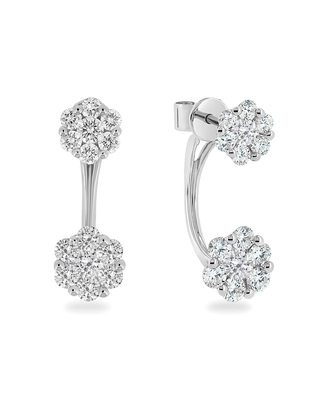 Paz Classic Diamond Jacket Earring