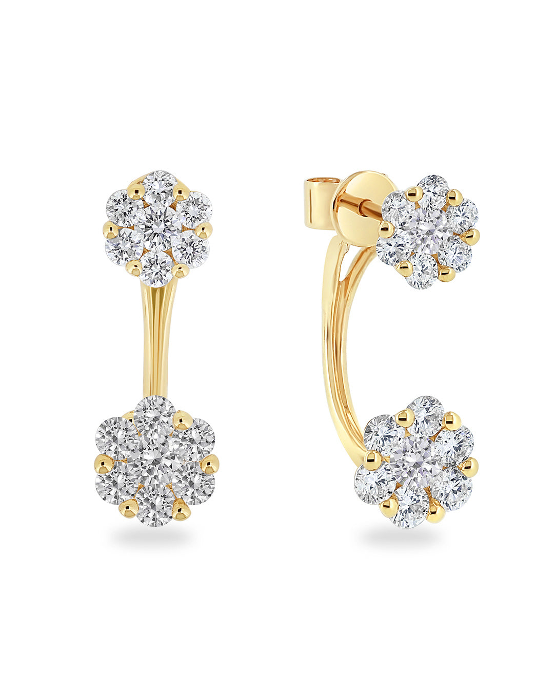 Paz Classic Diamond Jacket Earring