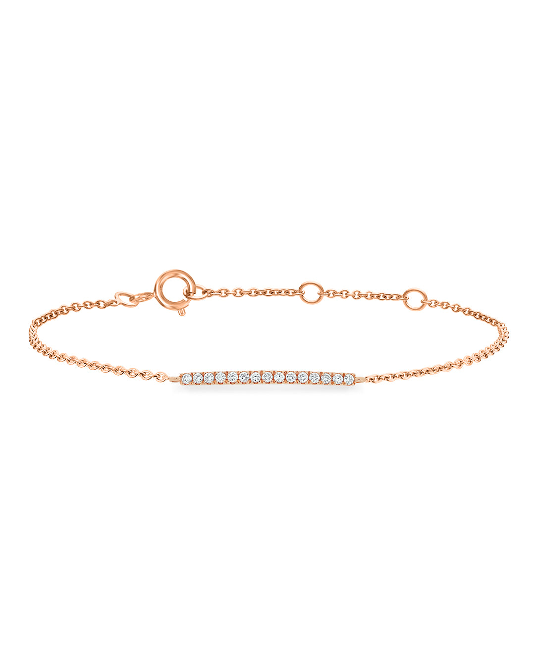 Bar Line Diamond Bracelet