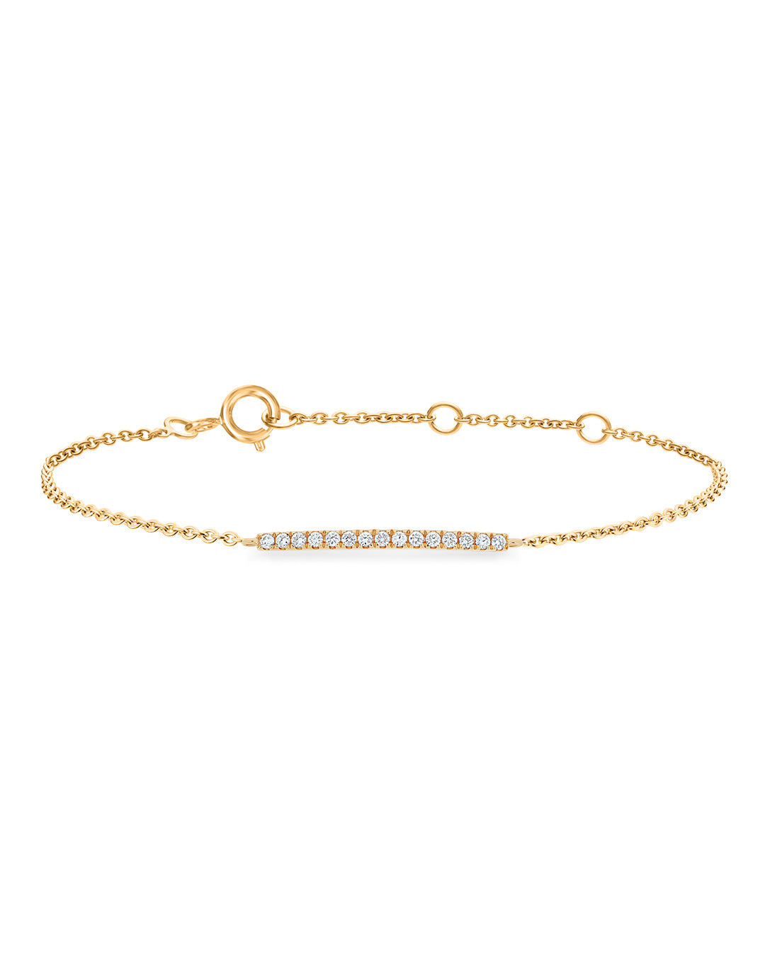 Bar Line Diamond Bracelet