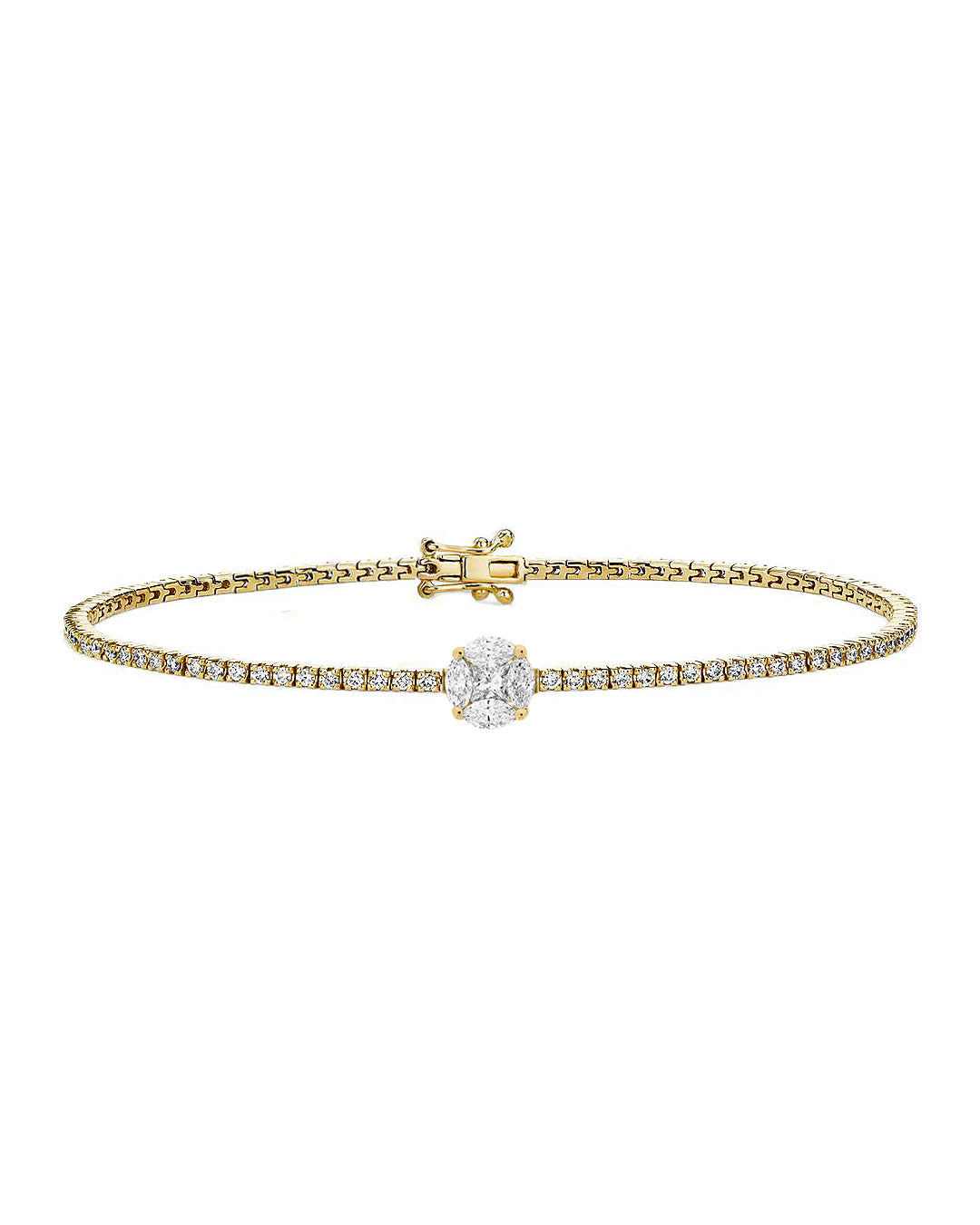 Gil Round Diamond Tennis Bracelet