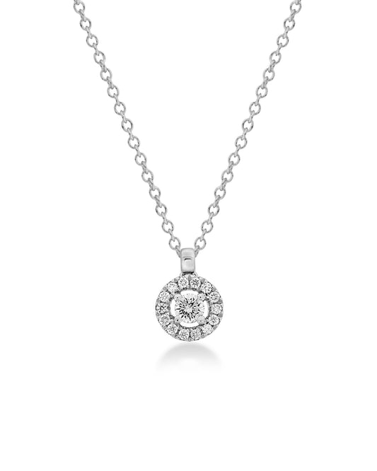 Mya Round Diamond Necklace