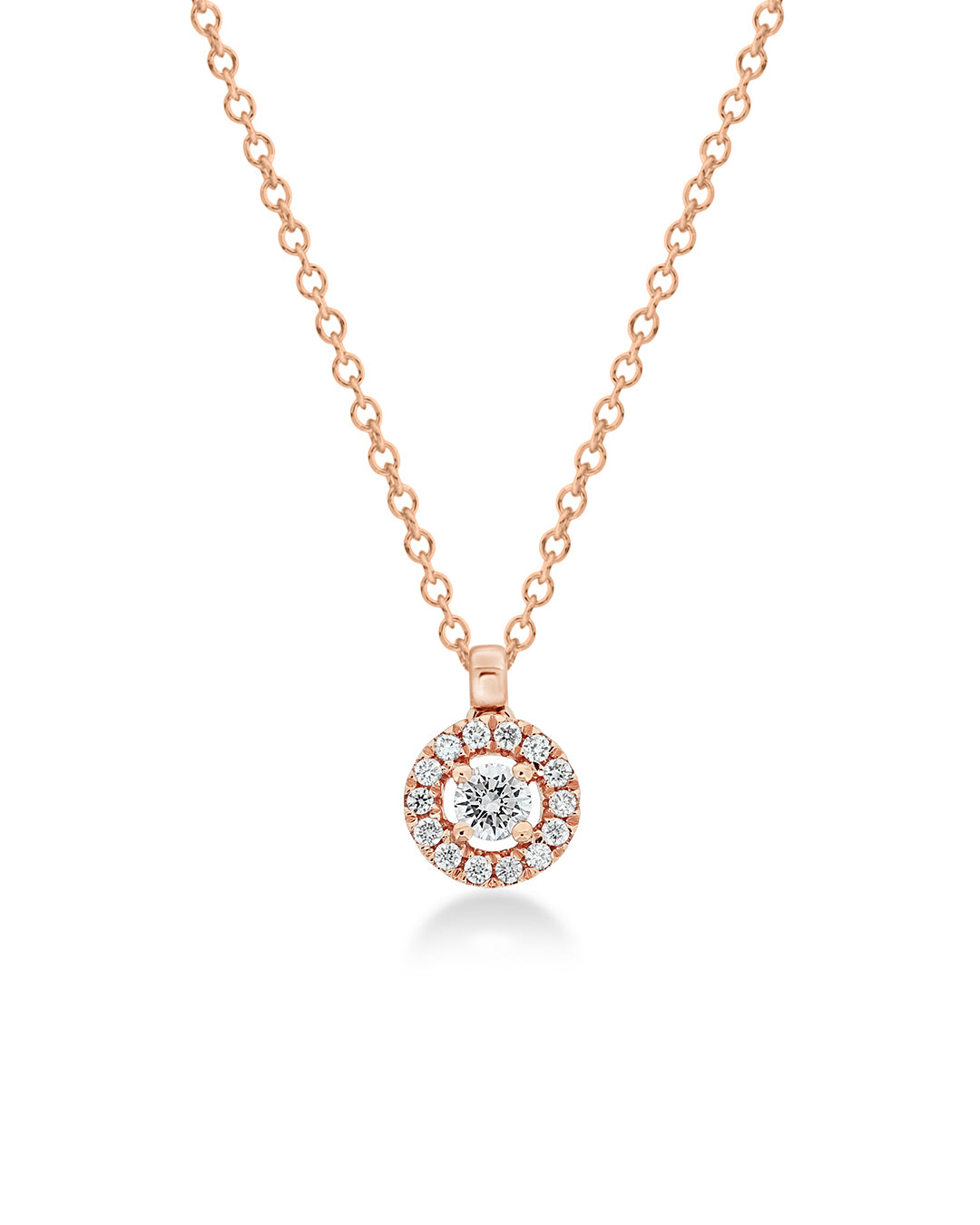 Mya Round Diamond Necklace