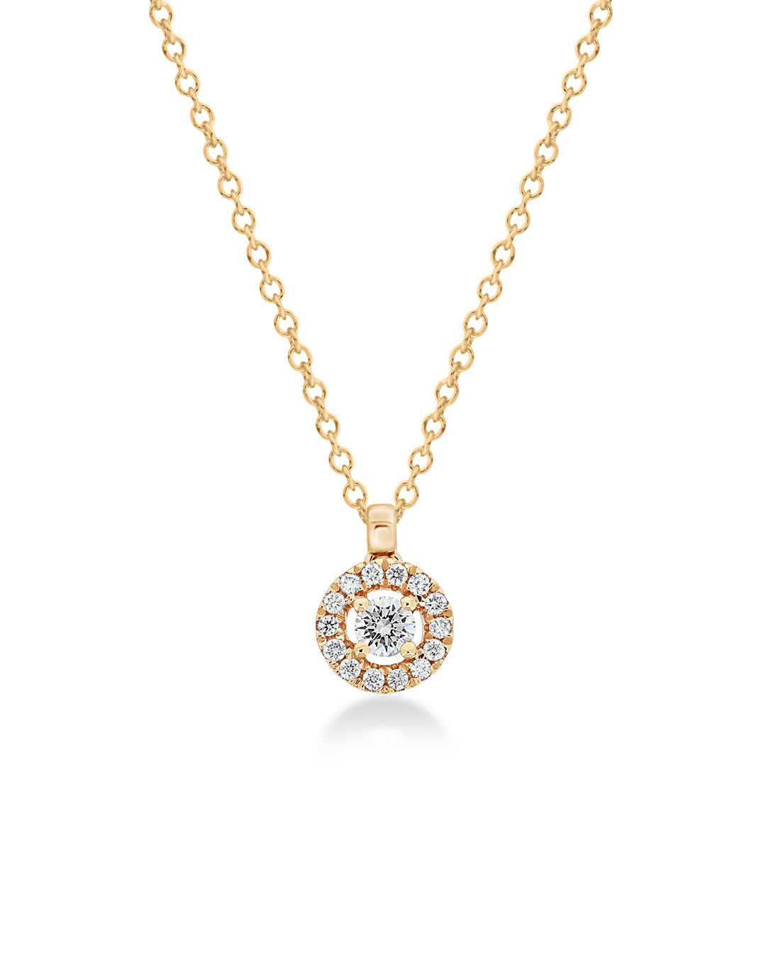 Mya Round Diamond Necklace