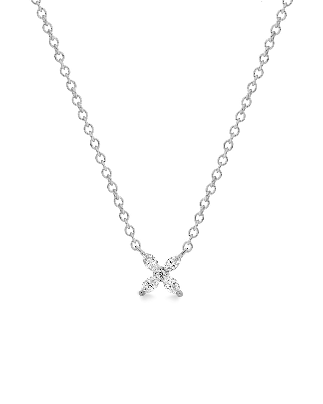 Eve Flower Diamond Necklace