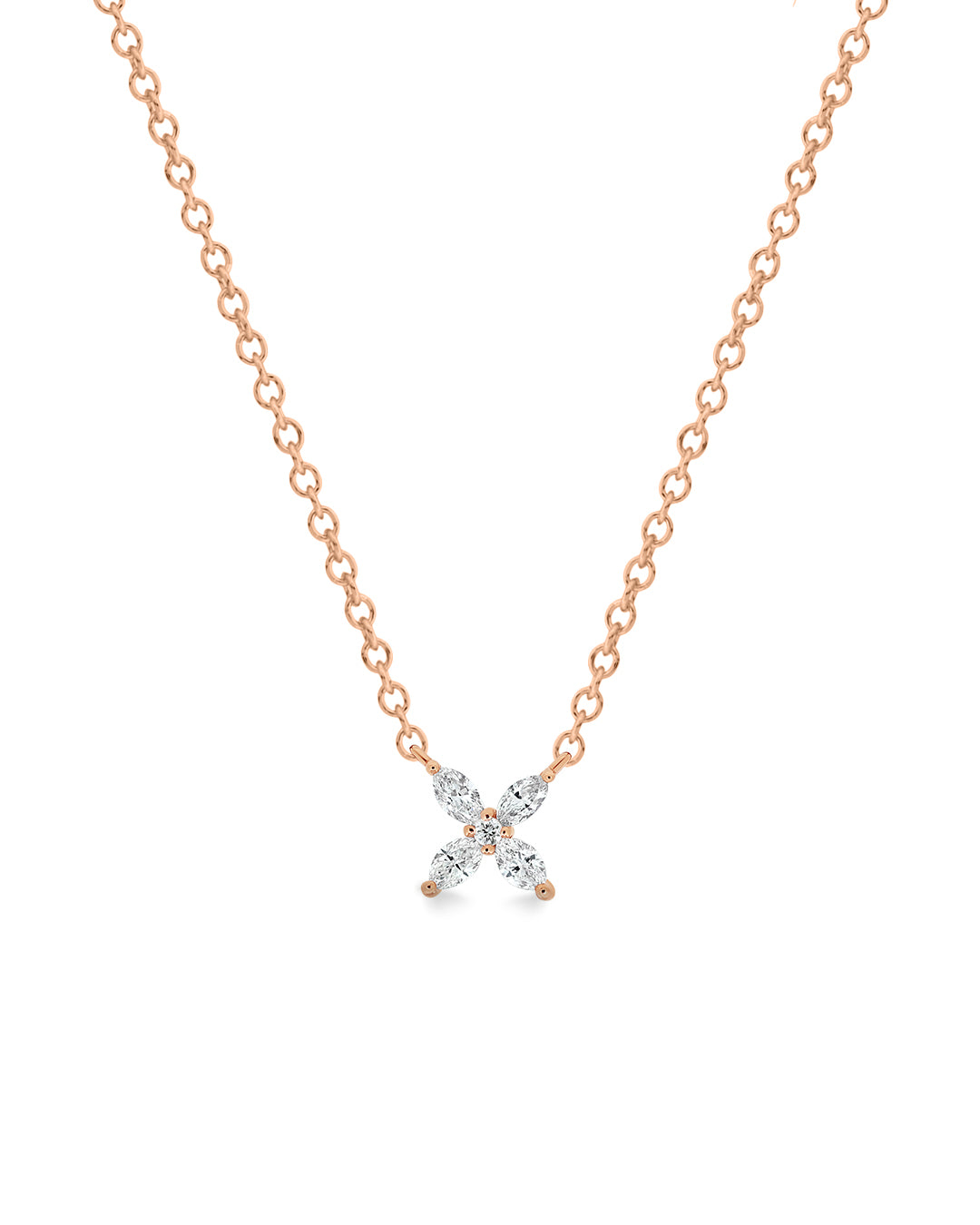 Eve Flower Diamond Necklace