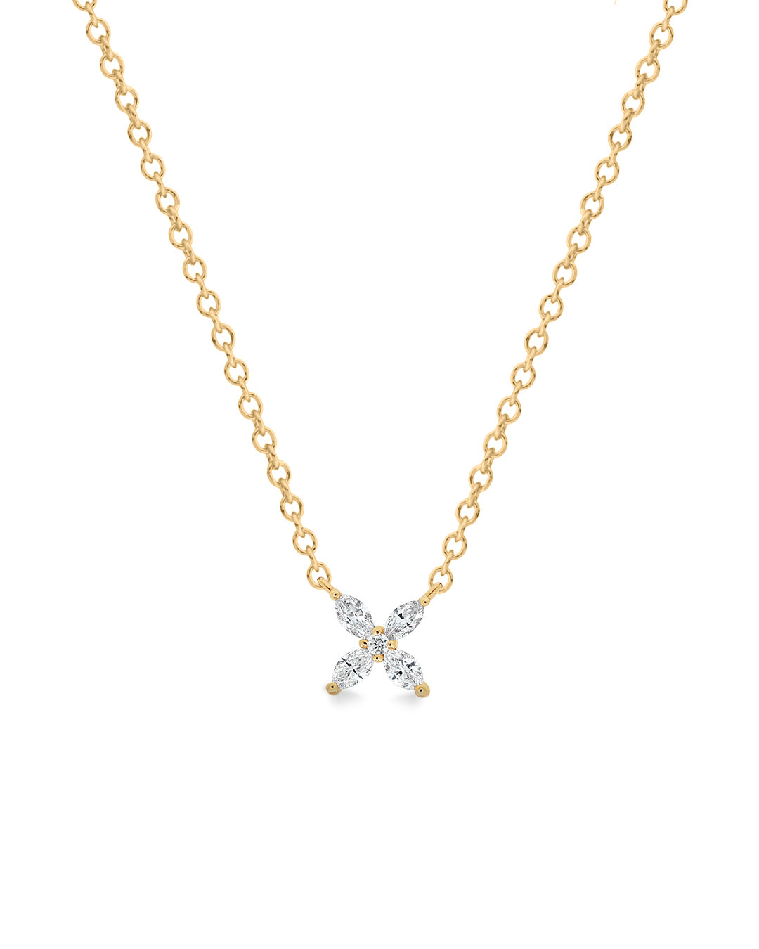 Eve Flower Diamond Necklace