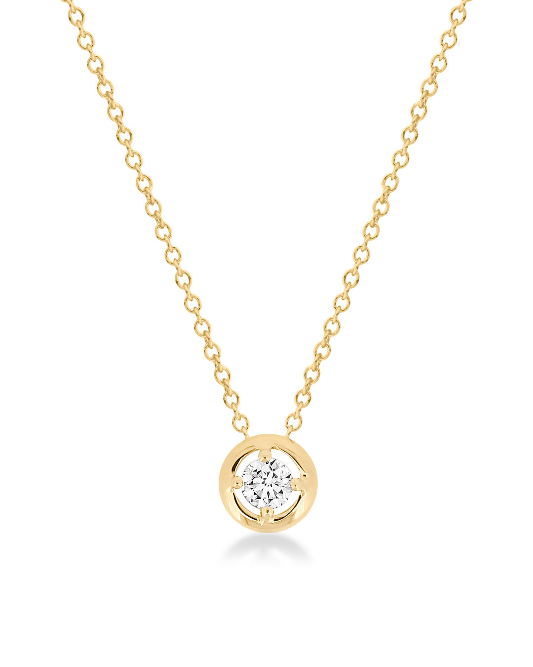 Ada Solitaire Diamond Necklace
