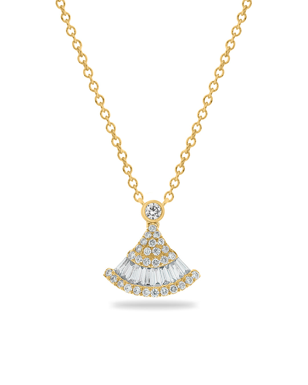 Lue Fan Diamond Necklace