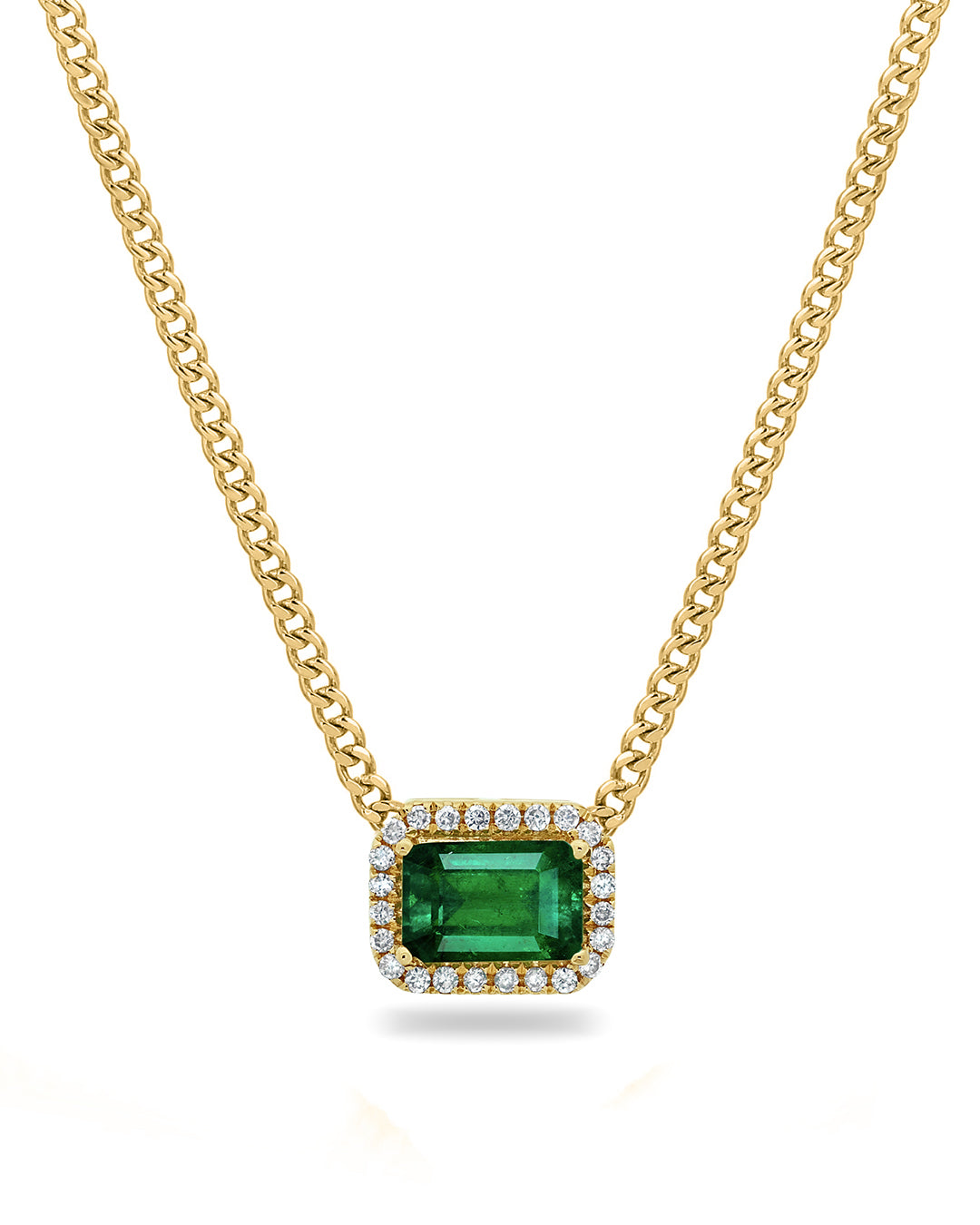 Xia Precious Gems Cuban Chain Necklace