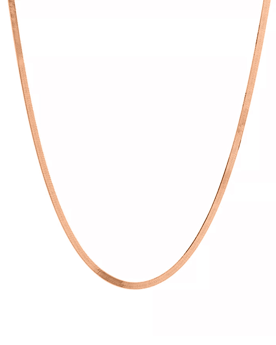 Exa Herringbone Chain Necklace