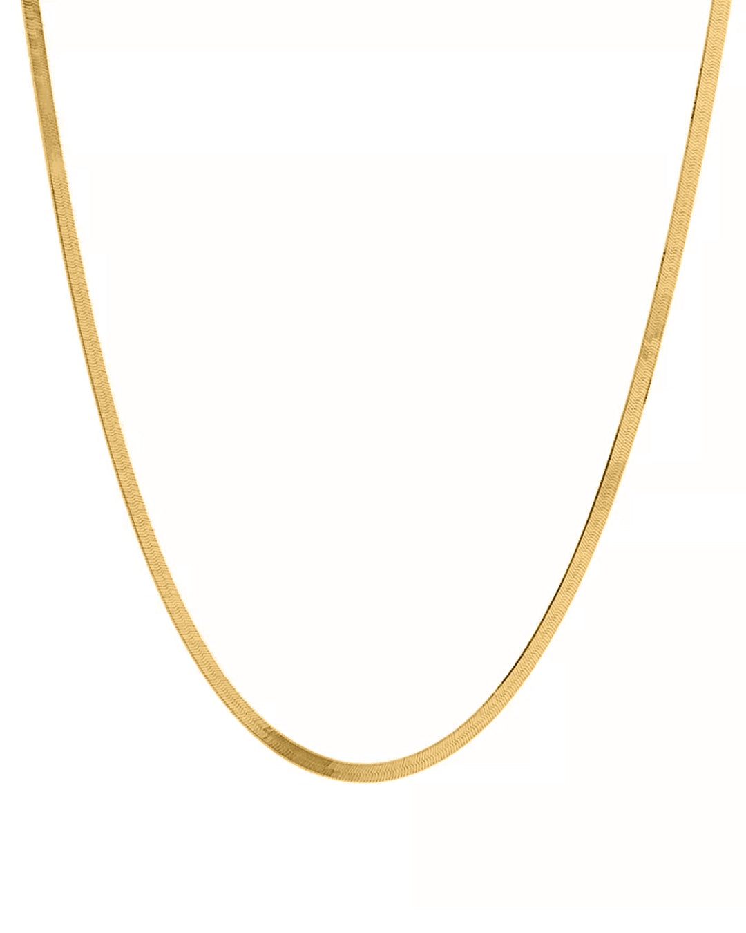 Exa Herringbone Chain Necklace