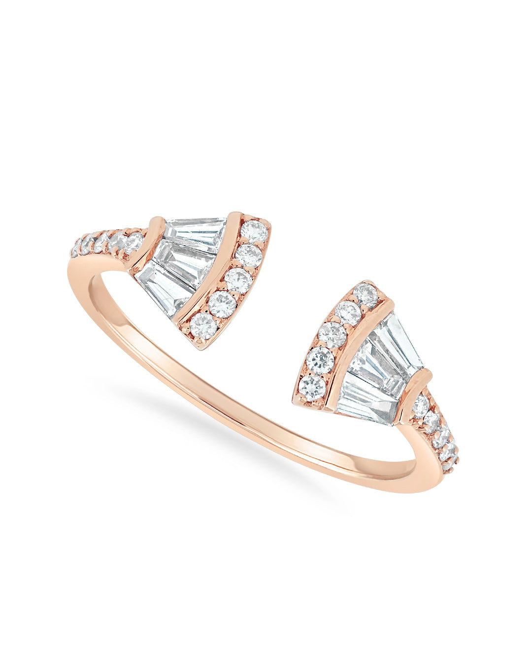 Fan Shaped Diamond Ring